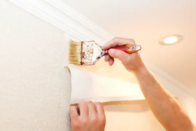 Pose de papier peint à la Petite-Marche — revêtements muraux et toiles de verre